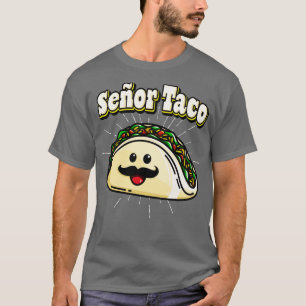 T-shirt Seor Taco Funny Kawaii Mexicain