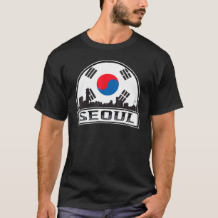 T-shirt Séoul Corée du Sud esthétique Drapeau coréen