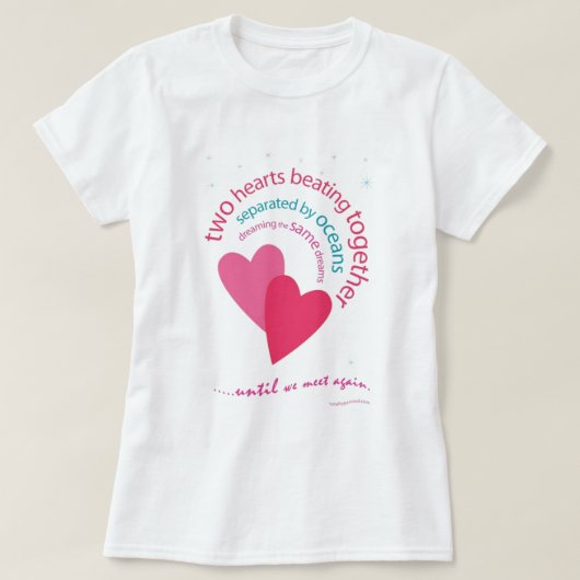 T-shirt Séparé par des océans (Design devant)