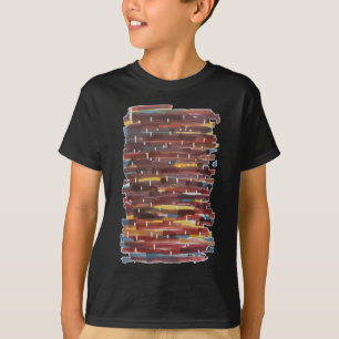 T-shirt Sepia Abstraite