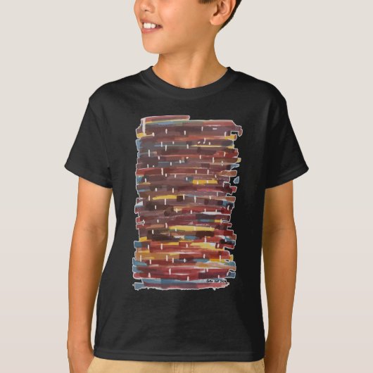 T-shirt Sepia Abstraite (Devant)