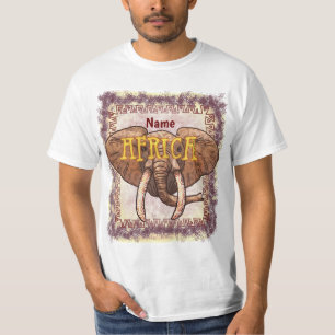 T-shirt Sepia Africa Elephant