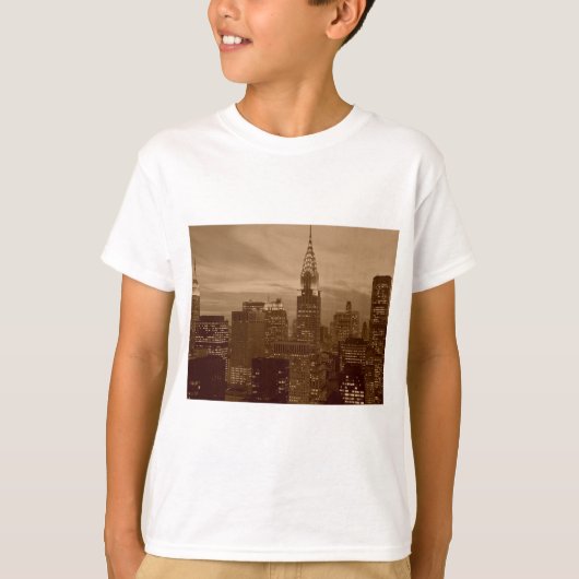 T-shirt Sepia Tone New York (Devant)