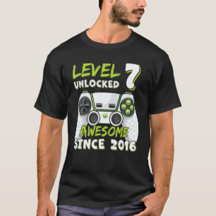 T-shirt Sept 7 ans Anniversaire Son Garçon Gamer 7 ans 7 a