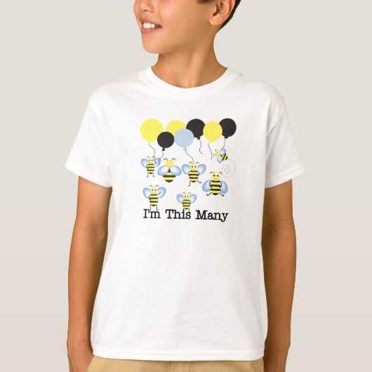 T-shirt Sept abeilles je suis ces beaucoup (Devant)