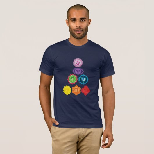 T-shirt sept chakras (Devant entier)