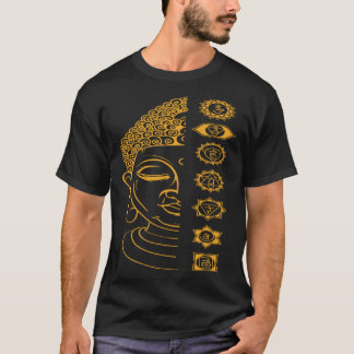 T-shirt Sept chakras Bouddha saint