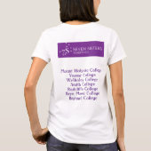 T-shirt Sept des soeurs noms de base ensemble T w/college (Dos)