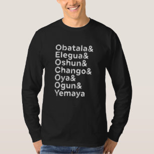 T-shirt Sept Dieux Africains Puissances Obatala Orisha Spi