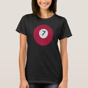 T-shirt Sept Équipe Numéro 7 Lucky Brown Billard Pot