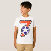 T-shirt SEPT ÉTOILES B (vintage) (Devant entier)
