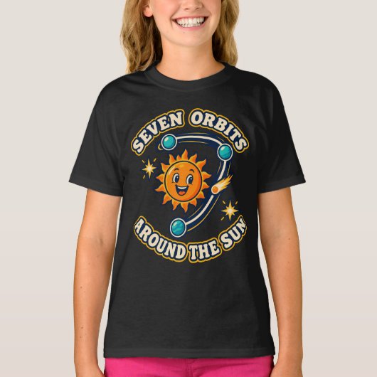 T-shirt Sept Orbites Aventure Anniversaire Spatial (Devant)