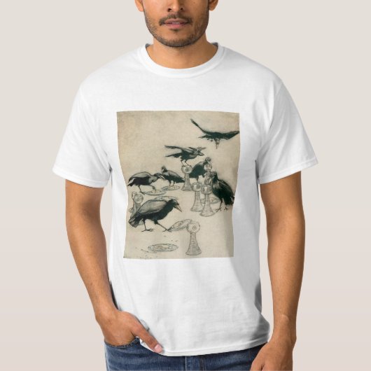 T-shirt SEPT RAVENS MANGENT - Illinois par Arthur Rackham (Devant)