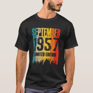 T-shirt Septembre 1957 64 Anniversaire Limitée Editi