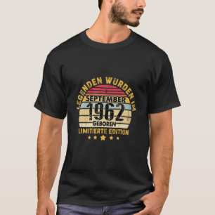 T-shirt Septembre 1962 60 Geburtstag Geschenke Mann 60 Oui