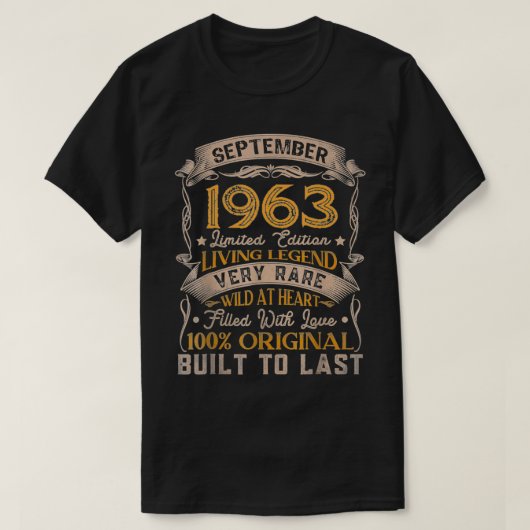 T-shirt SEPTEMBRE 1963 Edition Limitée  (Design devant)