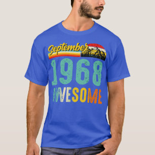 T-shirt Septembre 1968 Chemise Cadeau Anniversaire Vintage