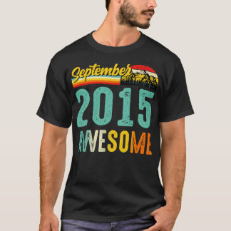 T-shirt Septembre 2015 Cadeau Anniversaire Chemise Vintage