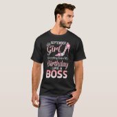 T-shirt Septembre Fille Entrant Dans Mon Anniversaire Comm (Devant entier)