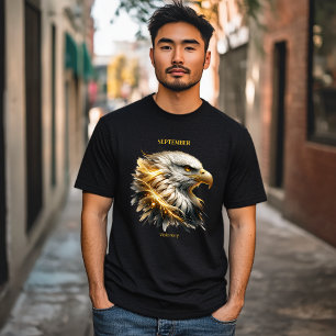 T-shirt Septembre Mois de la naissance Esprit animal aigle