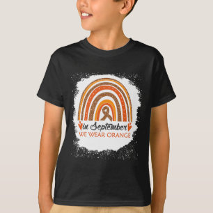 T-shirt Septembre Nous Portons Orange Bleached Rainbow Leu