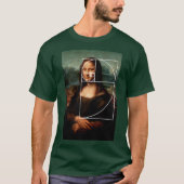 T-shirt Séquence Leonardo da Vinci Mona Lisa Fibonacci (Devant)