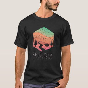 T-shirt Sequoia National Park California Forest Retro Camp