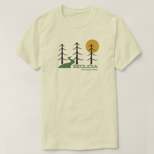 T-shirt Sequoia National Park California Trail (Design devant)