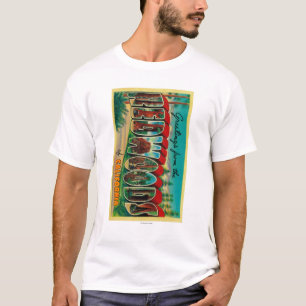T-shirt Séquoias, la Californie - grandes scènes de lett