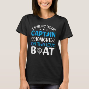 T-shirt Sera Capitaine Sur Bateau Cruise Voilier Gr
