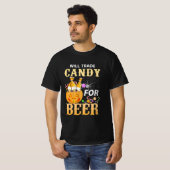T-shirt Sera Échange De Bonbons Pour La Bière College Hall (Devant entier)