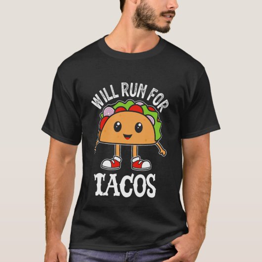 T-shirt Sera En Cours De Course Pour Tacos (Devant)