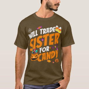 T-shirt Sera La Soeur De Candy Halloween Corn Citrouille