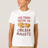 T-shirt Sera la soeur de poulet Nuggets Nugget Lover (Devant)