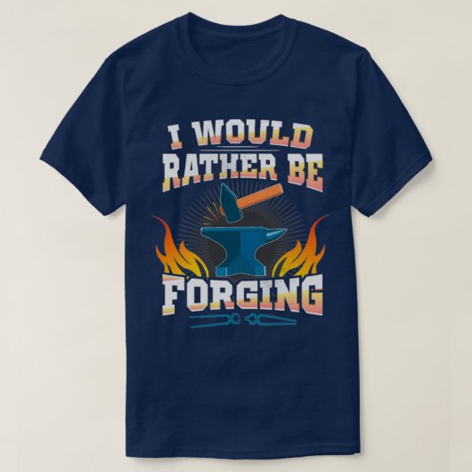 T-shirt Serait plutôt forge forge forge forge soudeur T (Design devant)
