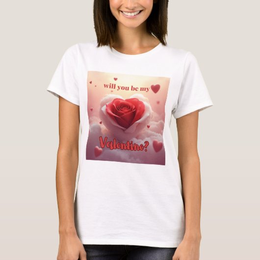 T-shirt Seras-Tu Ma Saint-Valentin ? (Devant)