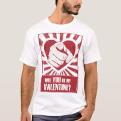 T-shirt Seras-Tu Ma Saint-Valentin (Devant)