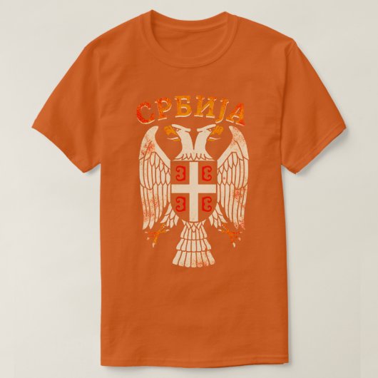 T-shirt Serbe Aigle Srbija 12 (Design devant)