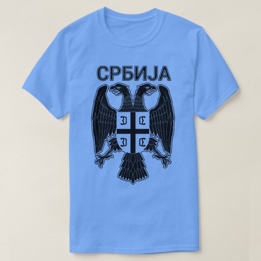 T-shirt Serbe Aigle Srbija 13 (Design devant)