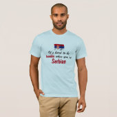 T-shirt Serbe humble (Devant entier)