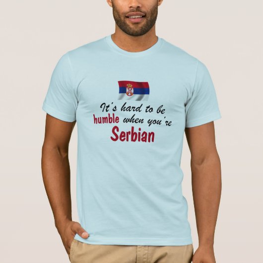 T-shirt Serbe humble (Devant)
