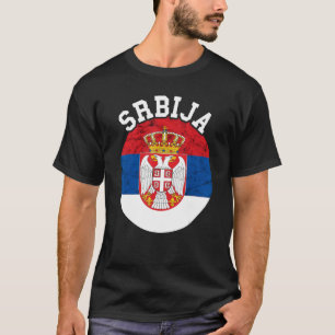 T-shirt Serbe serbe serbe drapeau racine serbe serbe P ser