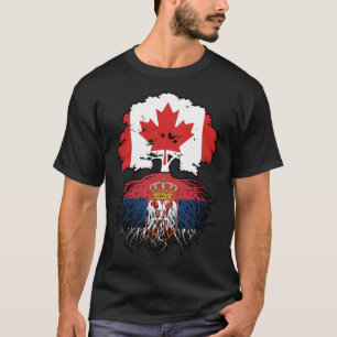 T-shirt Serbia Serbian Canadian Canada