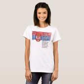 T-shirt Serbie - Bože praved (Devant entier)