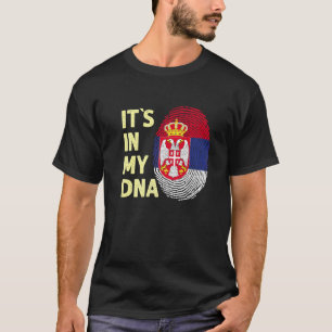T-shirt Serbie Dans Mon Drapeau Serbe Dna Équipe Serbe Ser