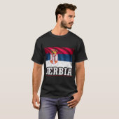 T-shirt Serbie Drapeau serbe (Devant entier)