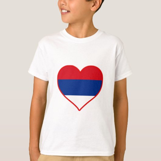 T-shirt Serbie Love (Devant)