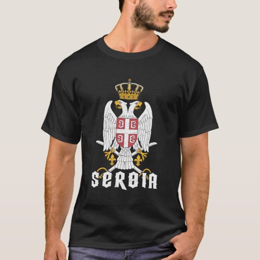 T-shirt Serbie serbe serbe serbe serbe serbe serbe serbija (Devant)