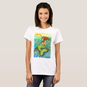 T-shirt "Serena sirène par mer" (Devant entier)