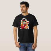 T-shirt Serenade de chat Ukulele (Devant entier)